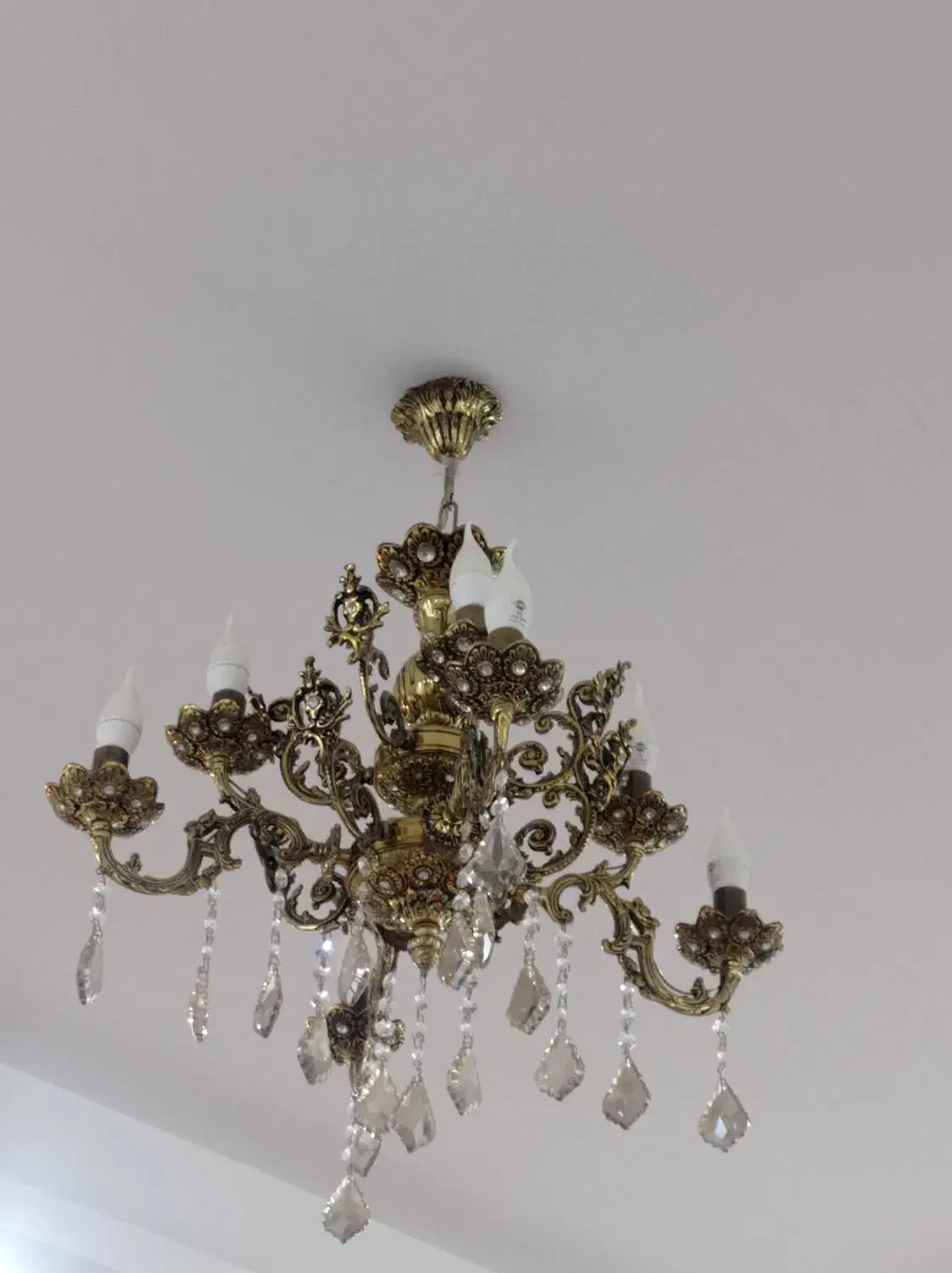 لوستر برنز|لوستر و چراغ آویز|میانه, |دیوار