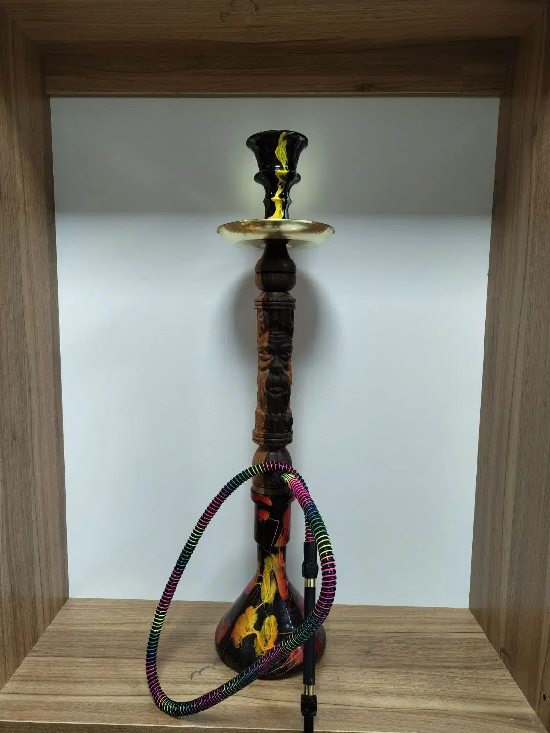 قلیان چوب گردو با تنه رخدار|کلکسیون و سرگرمی|مینودشت, |دیوار