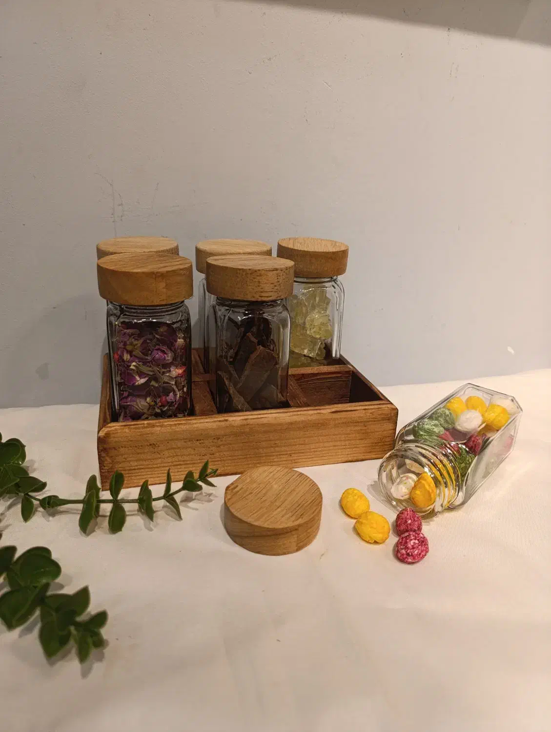 جا ادویه مکارتی در چوبی|ظروف نگهدارنده، پلاستیکی، یکبارمصرف|قم, صفائیه|دیوار