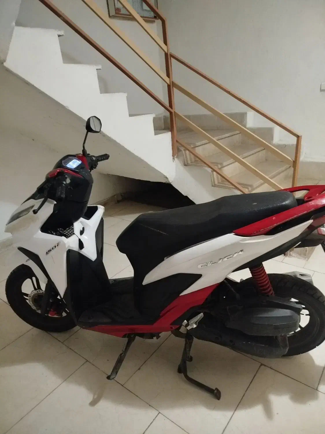 موتور کلیک قرمز سفید|موتورسیکلت|گرگان, |دیوار