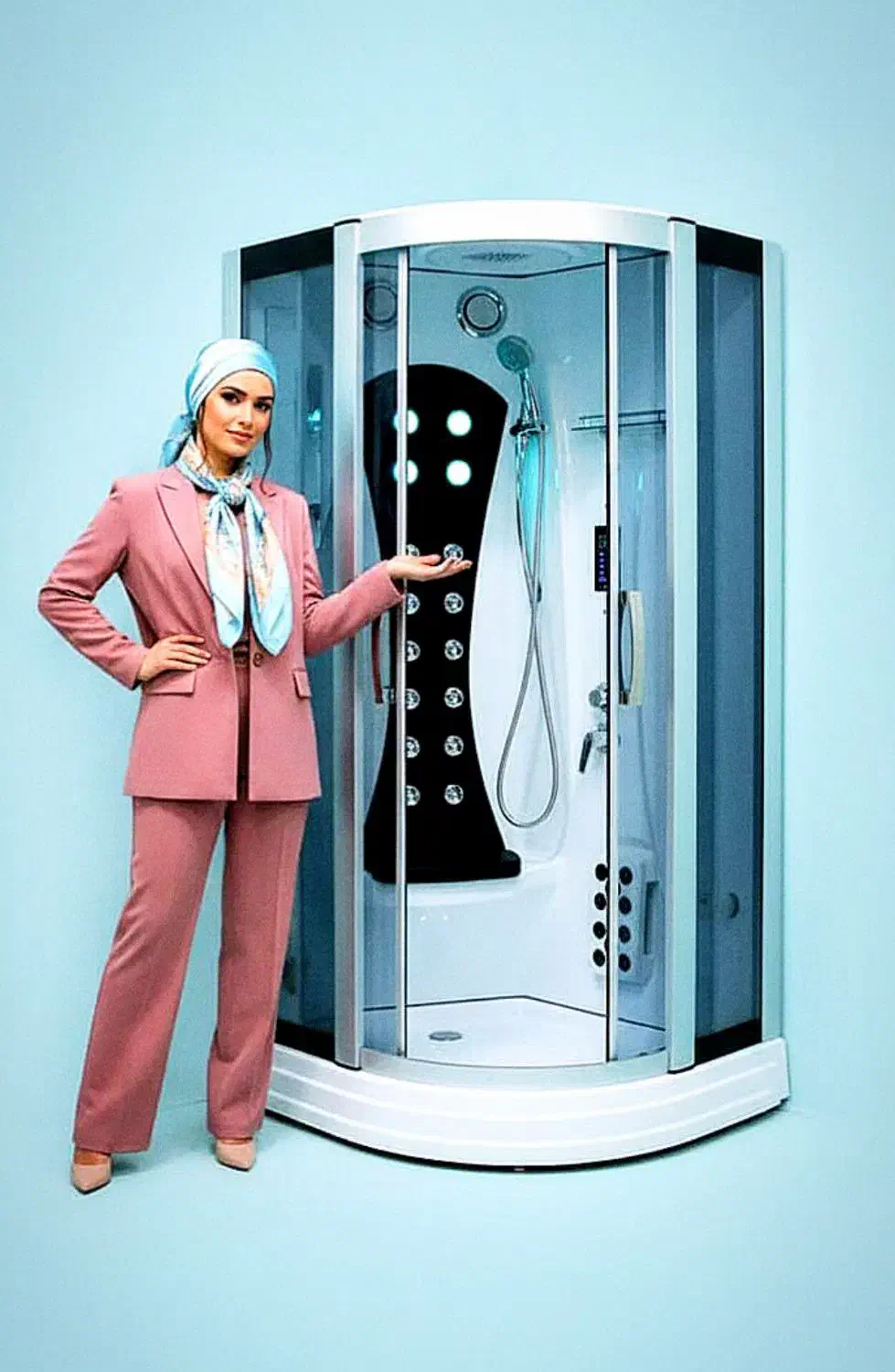 کابین دوش سونابخار خشک برای اقلیم سرد اردبیل جکوزی|لوازم حمام|اردبیل, |دیوار