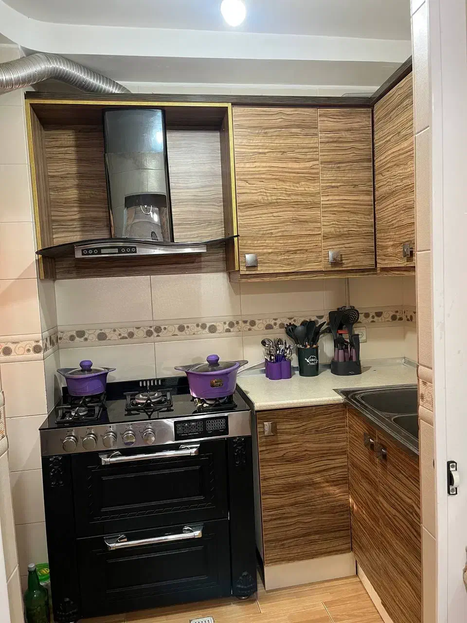 کابینت ام دی اف ب همراه سینک هود گاز|جاکفشی، کمد، دراور|ساری, |دیوار