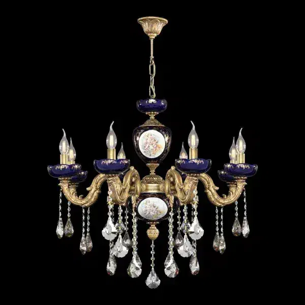 لوستر سرامیکی برنزی|لوستر و چراغ آویز|مشهد, جاهد شهر|دیوار