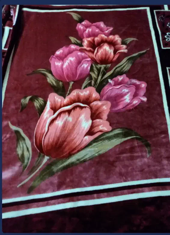 پتو دونفره گلبافت جنس ضخیم|رختخواب، بالش، پتو|ری, امین آباد|دیوار