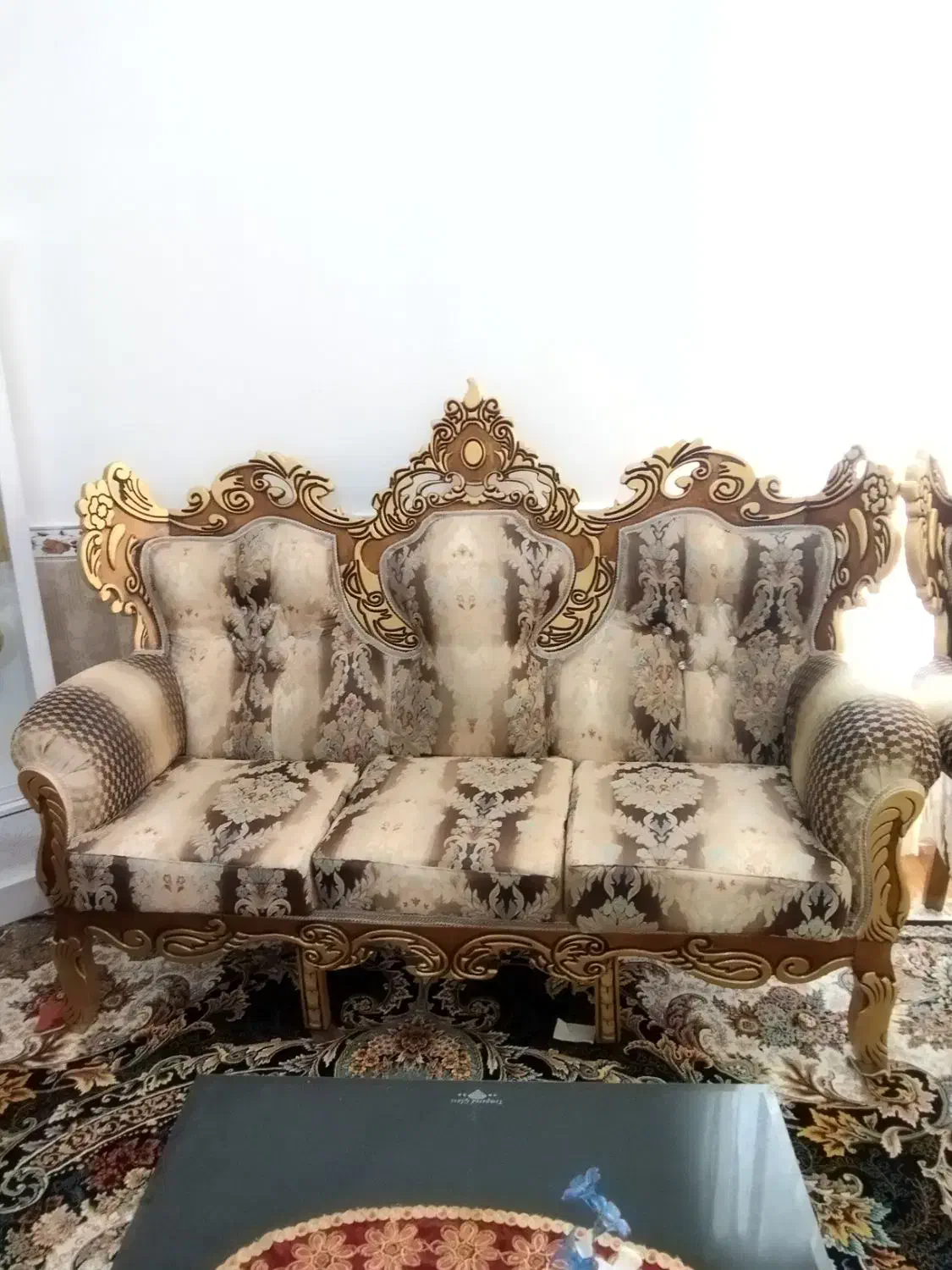 مبل سلطنتی7نفره درحد نو|مبلمان خانگی و میز عسلی|مشگین شهر, |دیوار