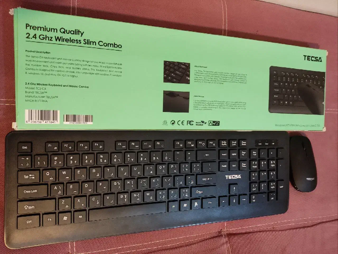 کیبورد و موس بی سیم TECSA C4|قطعات و لوازم جانبی رایانه|اصفهان, ملکشهر|دیوار