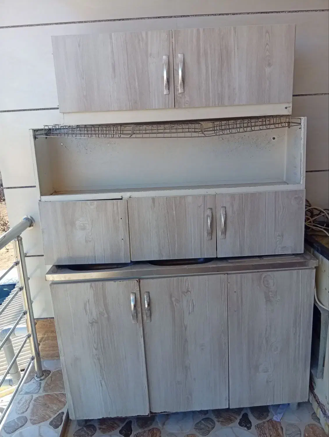 کابینت آشپزخونه|آب‌چکان و نظم‌دهنده ظروف|تاکستان, |دیوار