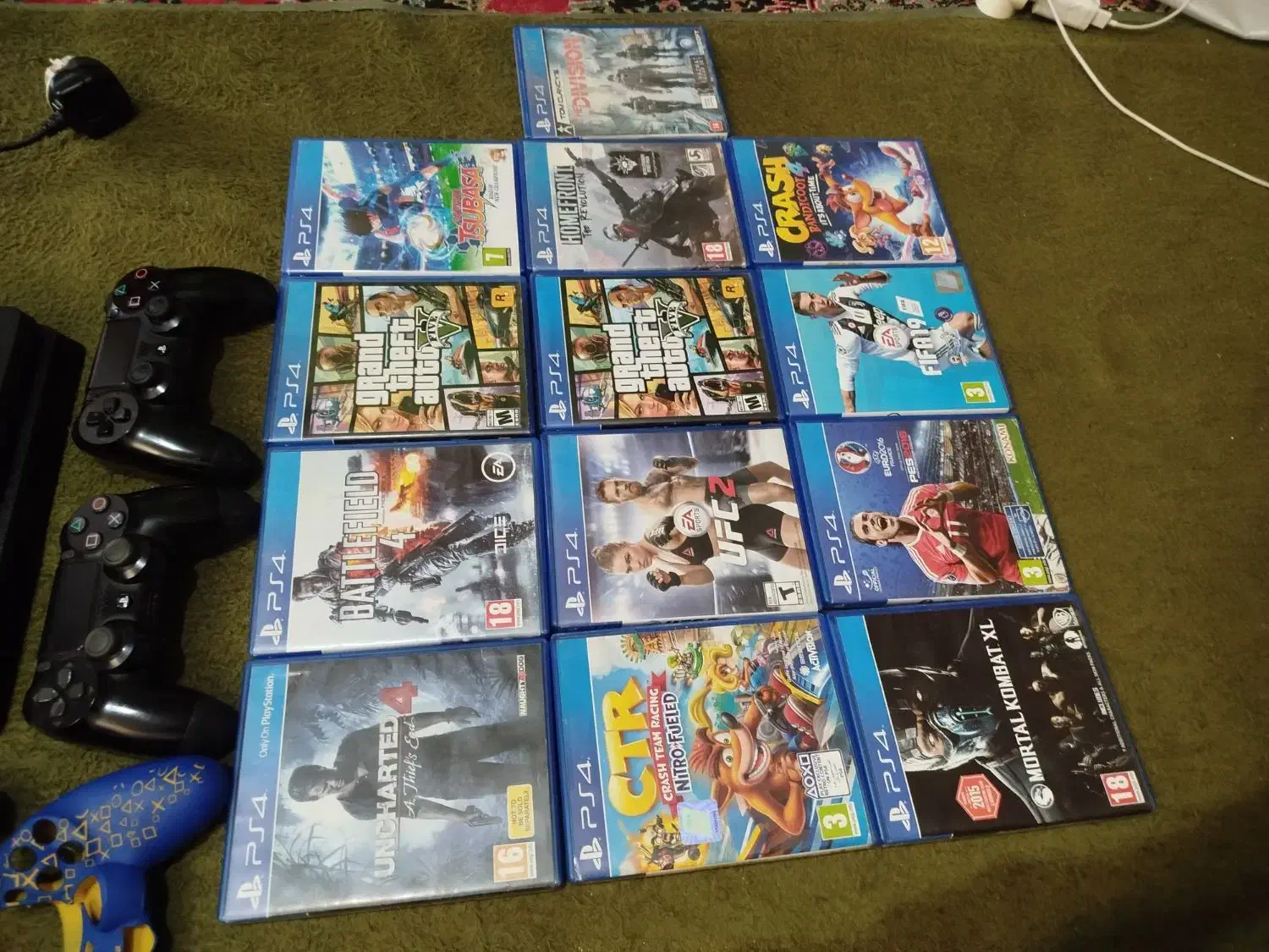 پی اس فور اسلیم هزارگیگ دو دسته اورجینال دیسک بازی|کنسول، بازی ویدئویی و آنلاین|شوشتر, |دیوار