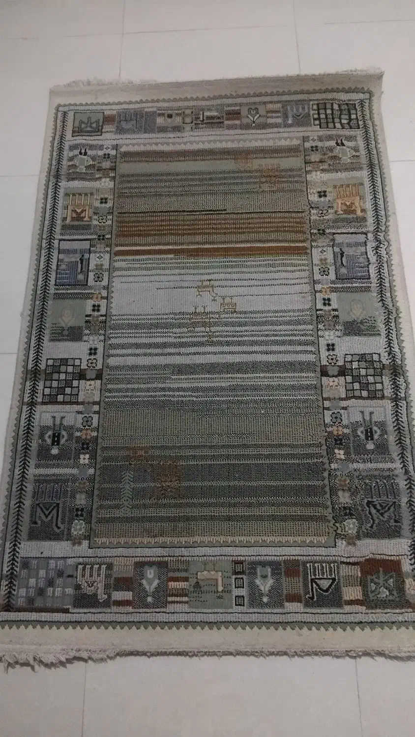 فرش ۱در ۱/۵ طرح گلیم|فرش|شیراز, شهرک بهشتی|دیوار