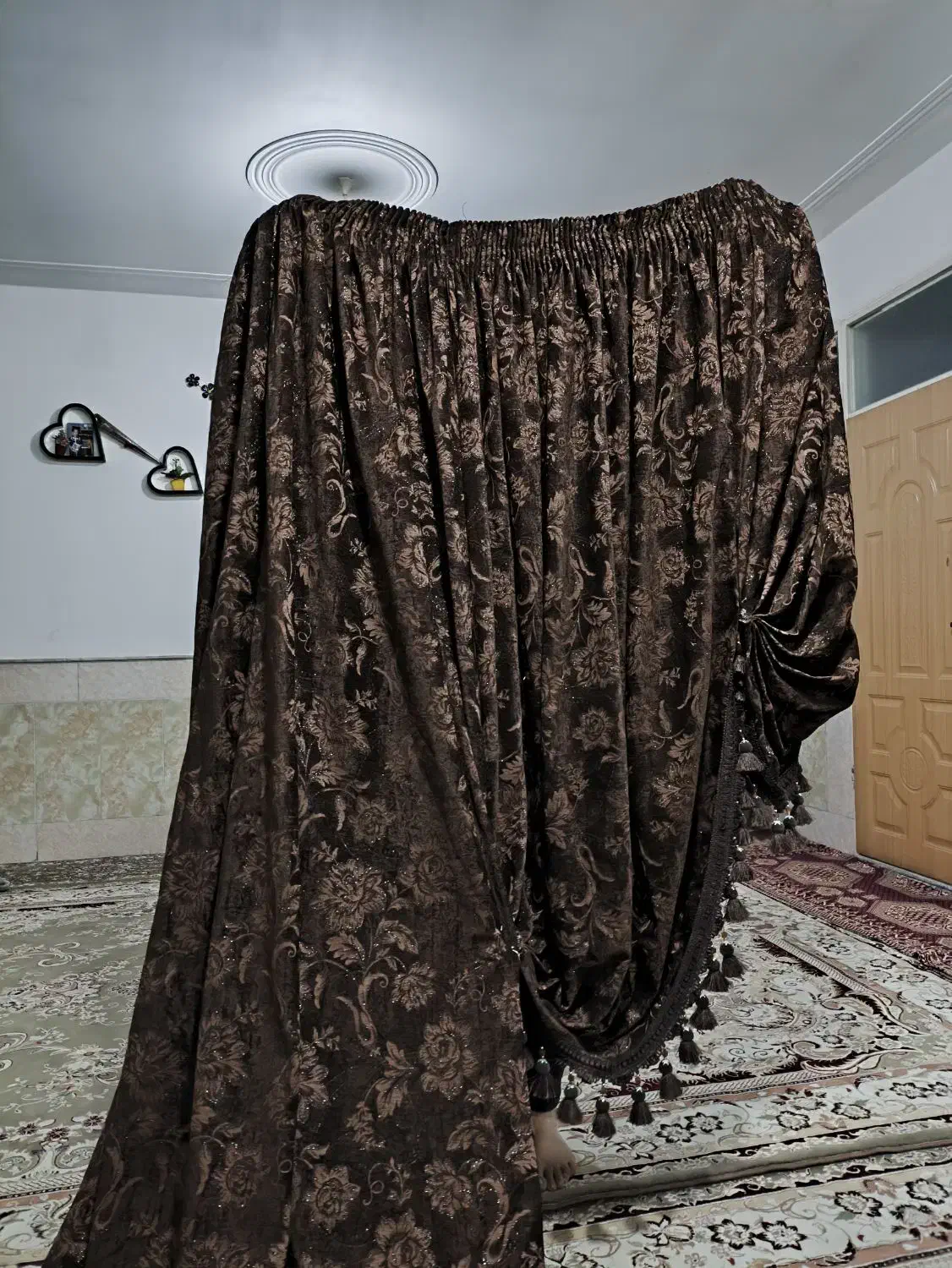 پرده 4 متری|پرده، رانر، رومیزی|قم, علی آباد|دیوار