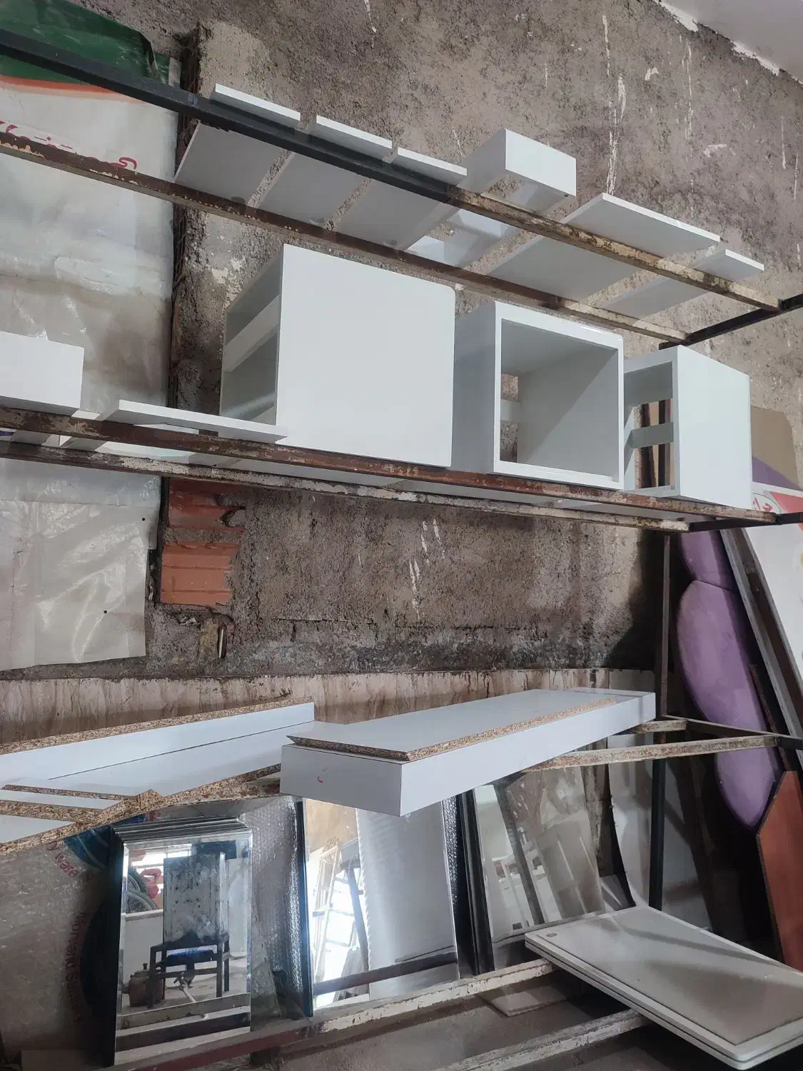 قفسه آهنی|کتابخانه، شلف، قفسه‌های دیواری|گرگان, |دیوار