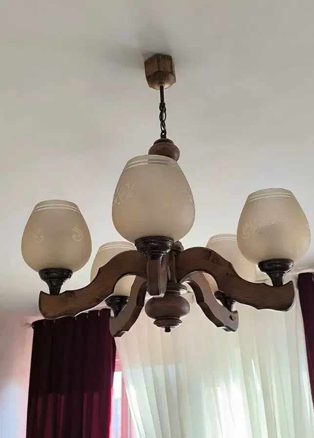 لوستر چوبی|لوستر و چراغ آویز|صدرا-فارس, فاز ۱|دیوار