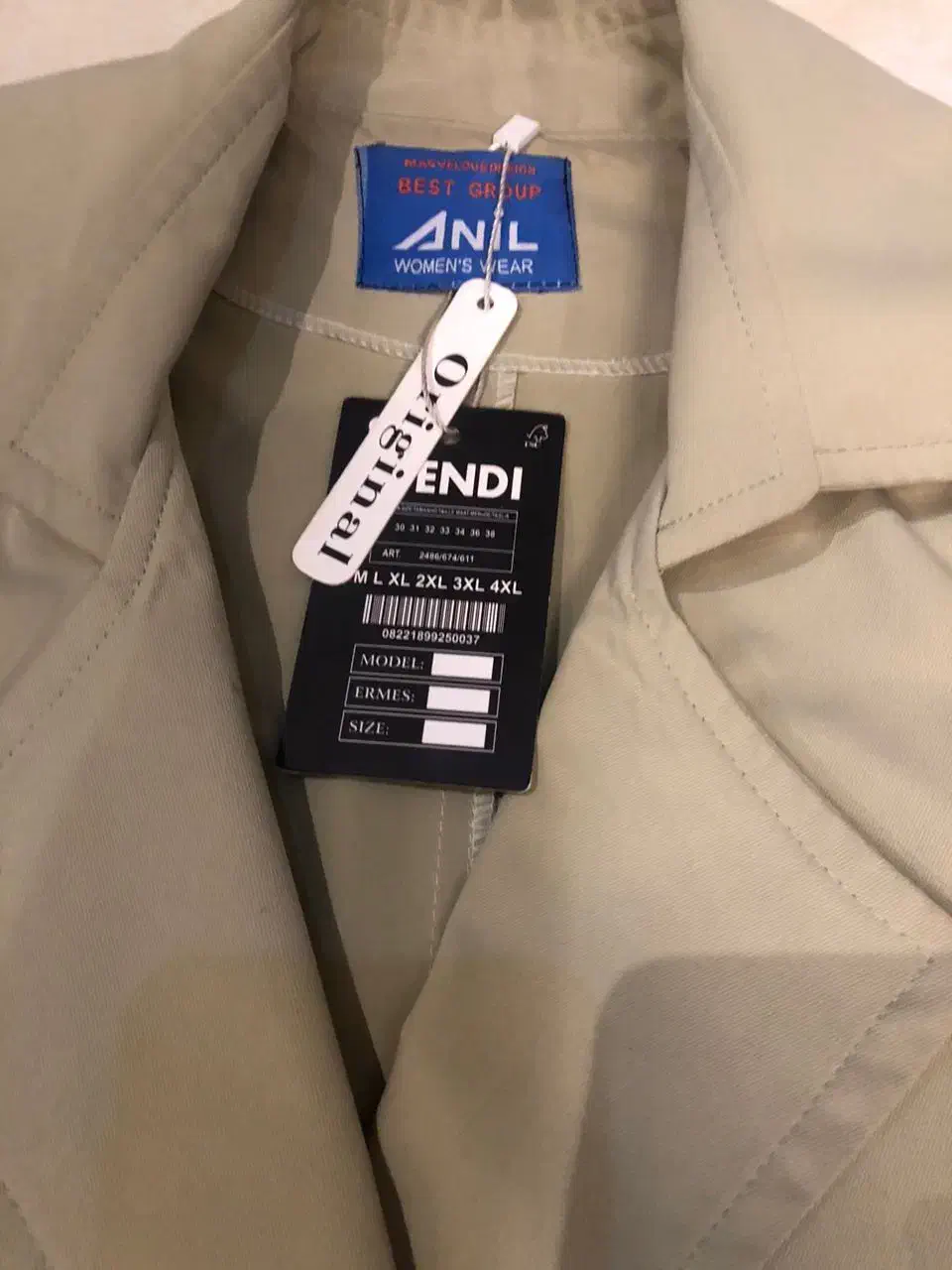 بارونی سایز۴۴رنگ سبز ماچا نو با مارک|لباس|رشت, امین الضرب|دیوار