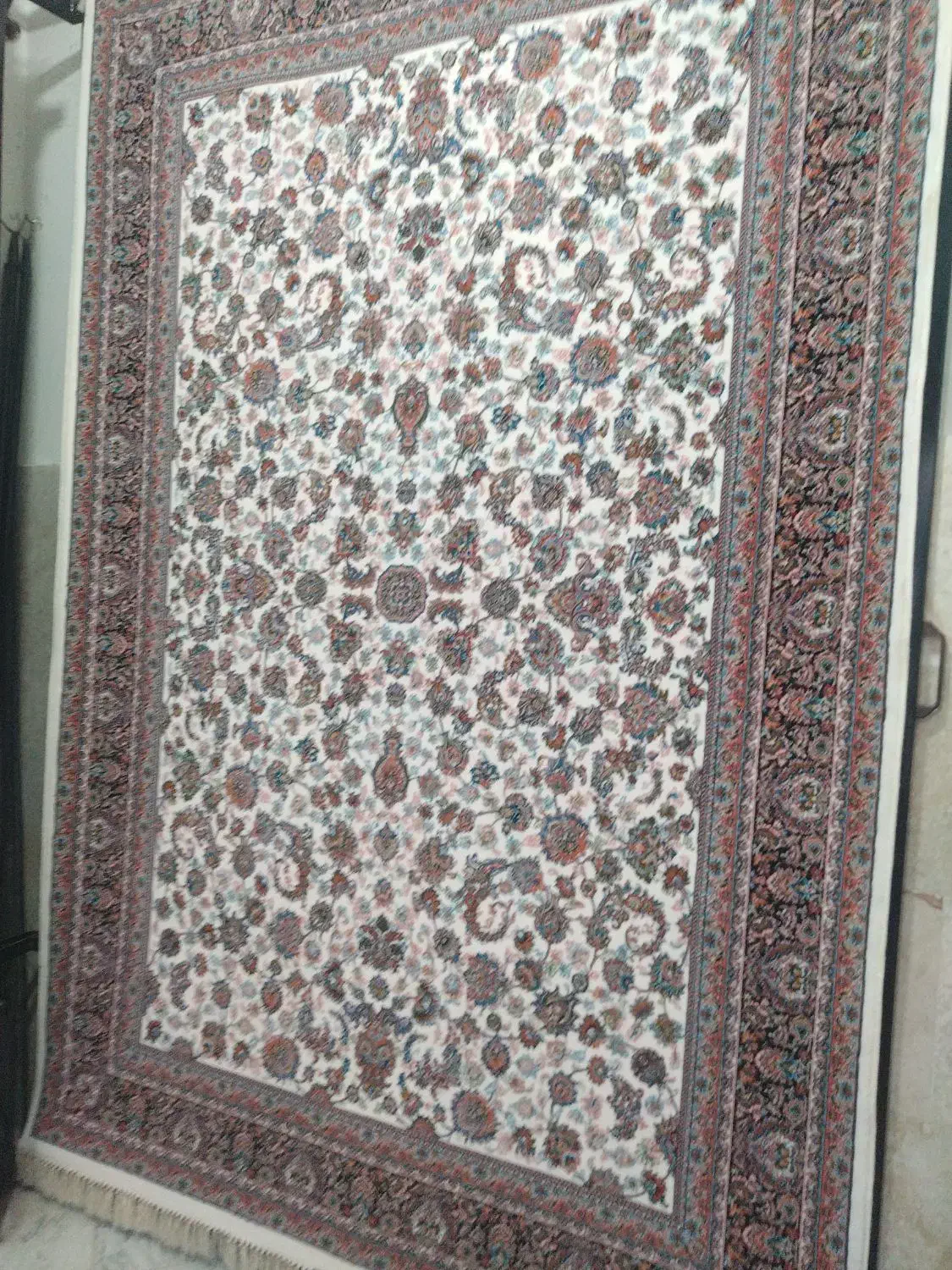 فرش زیبا نخ هفتصد شانه نو و آکبند|فرش|کرمانشاه, |دیوار