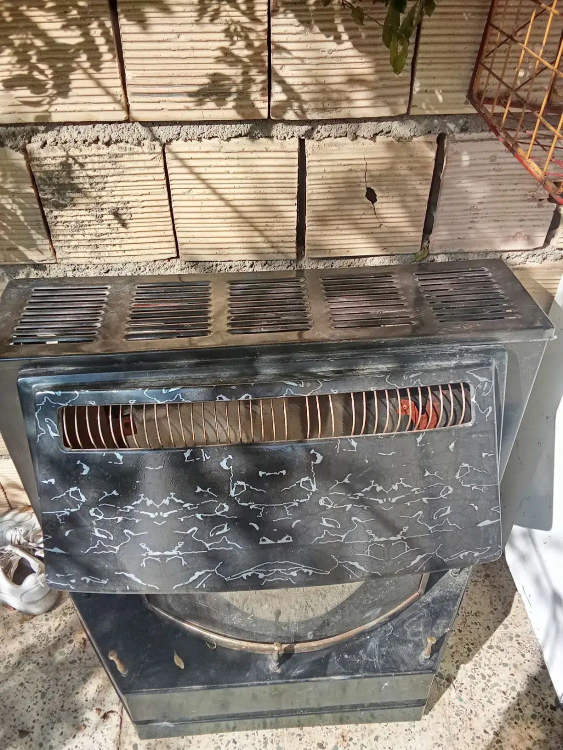 بخاری طرح شومینه|بخاری، هیتر، شومینه|آشخانه, |دیوار