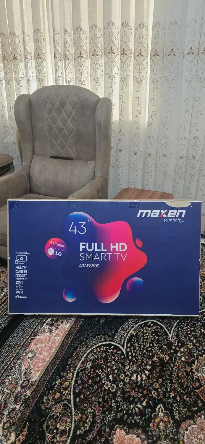 تلویزیون maxen 43 مشابه نو|تلویزیون و پروژکتور|ایذه, |دیوار