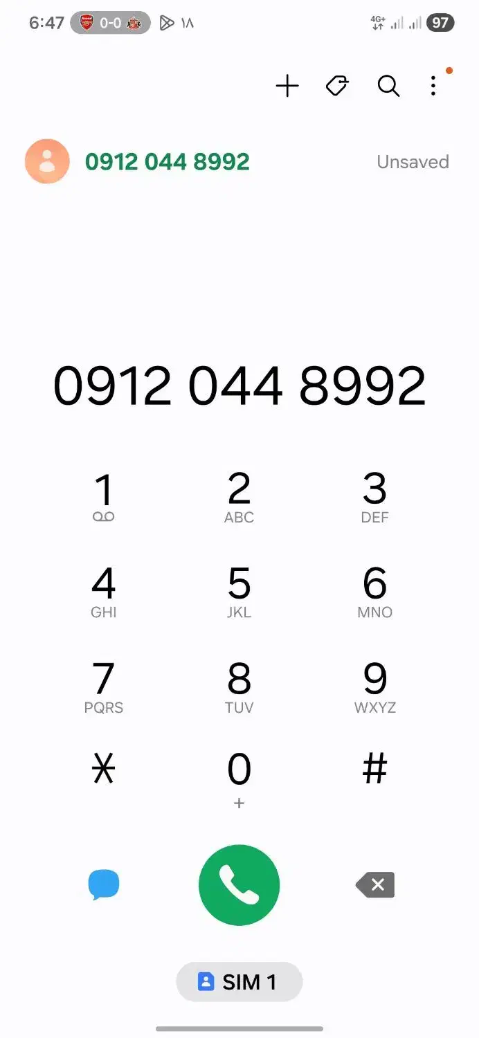 ۰۹۱۲.۰۴۴.۸۹.۹۲|سیم‌کارت|تهران, منیریه|دیوار