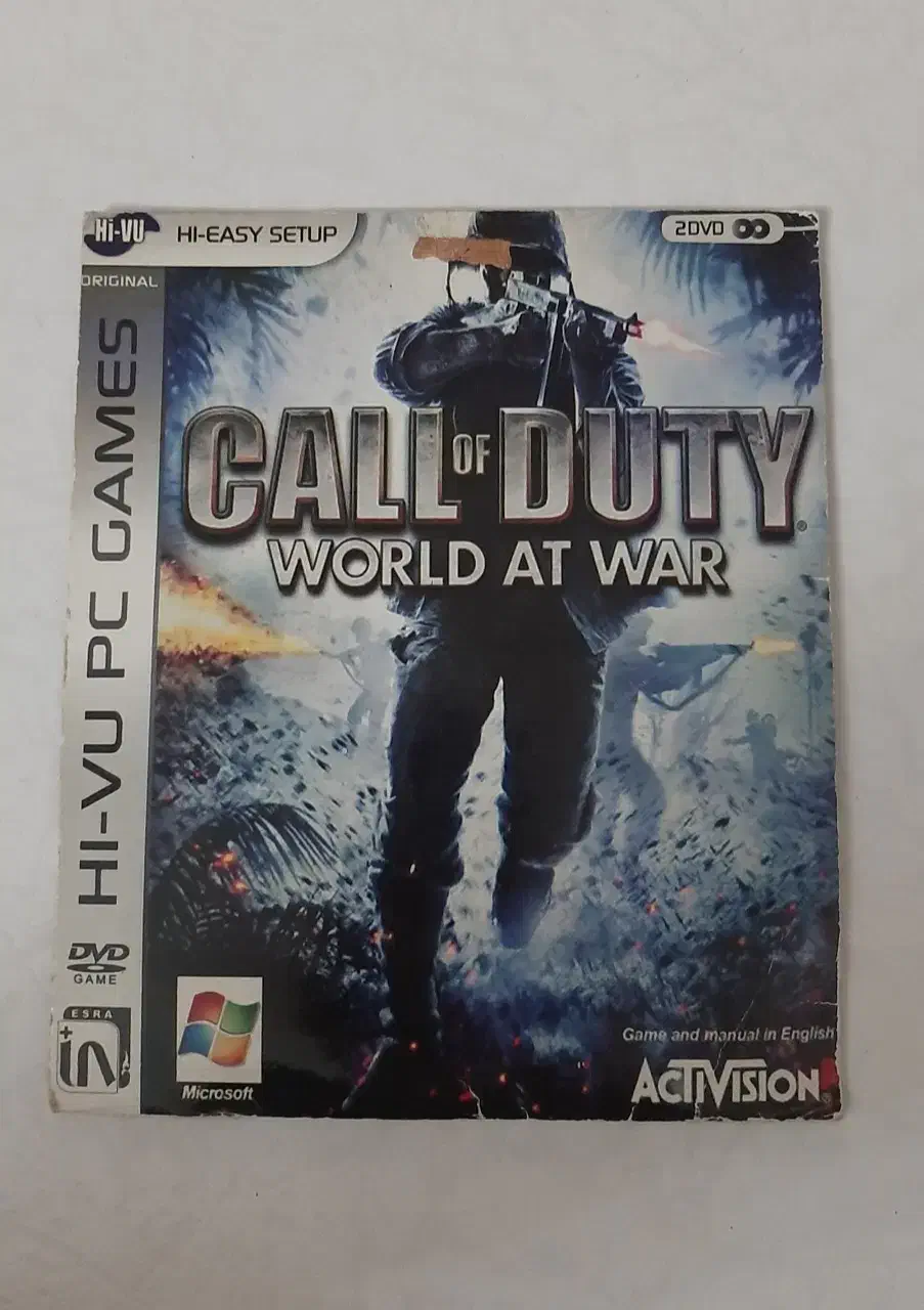 دیسک بازی کامپیوتر   PC Call of Duty World at war|کنسول، بازی ویدئویی و آنلاین|نور, |دیوار