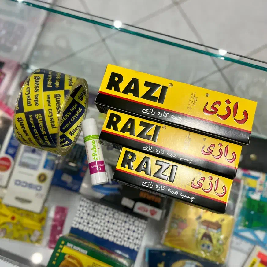 چسب رازی نواری ماتیکی قطره‌ای حرارتی برق کاغذ|لوازم التحریر|مشهد, شهرک بهارستان|دیوار