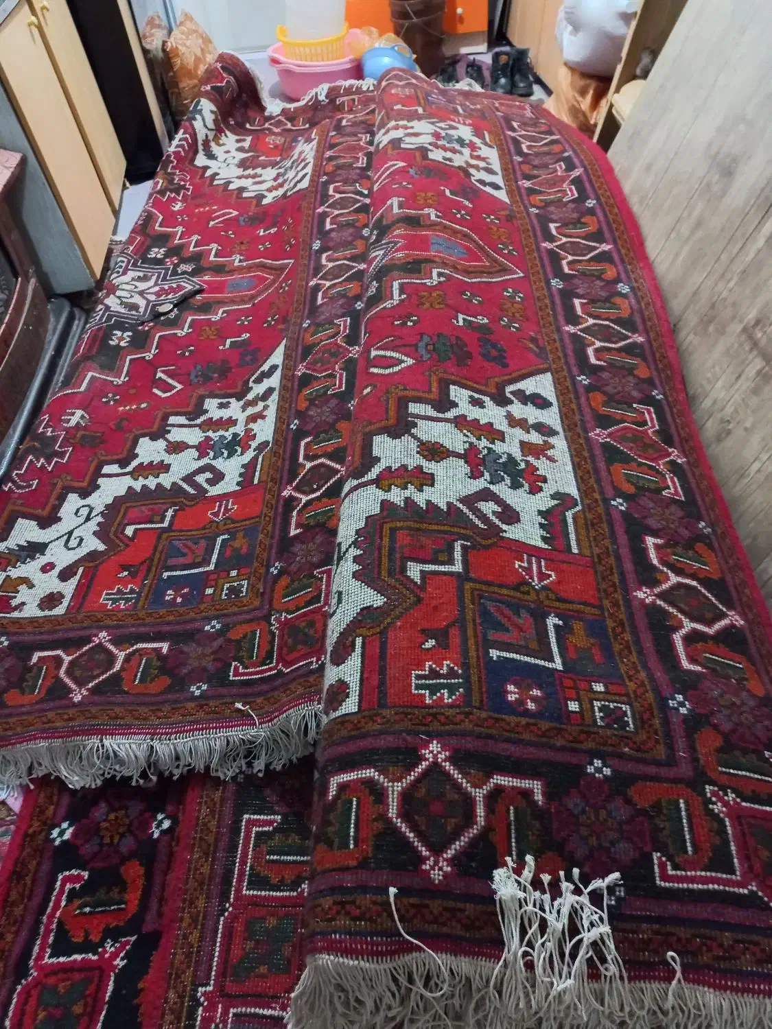 جفت فرش ۶ متری دستبافت نو نو در تبریز|فرش|تبریز, |دیوار