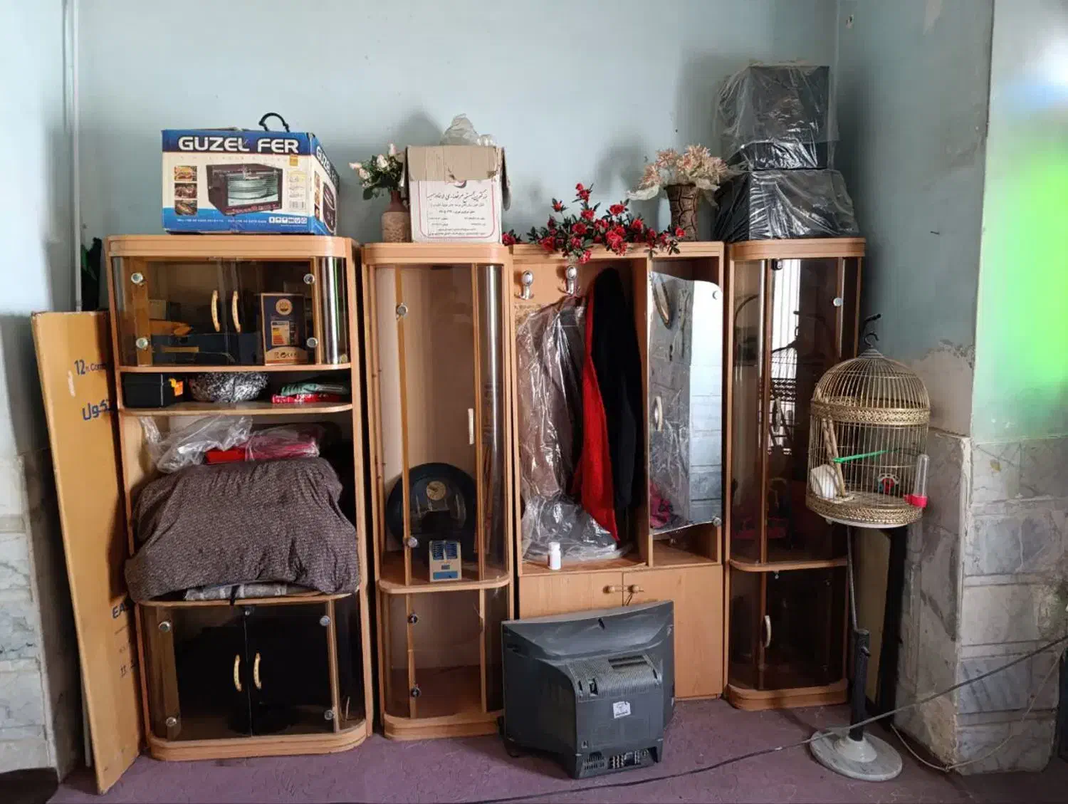 کمد چهار تیکه|جاکفشی، کمد، دراور|زاهدان, |دیوار