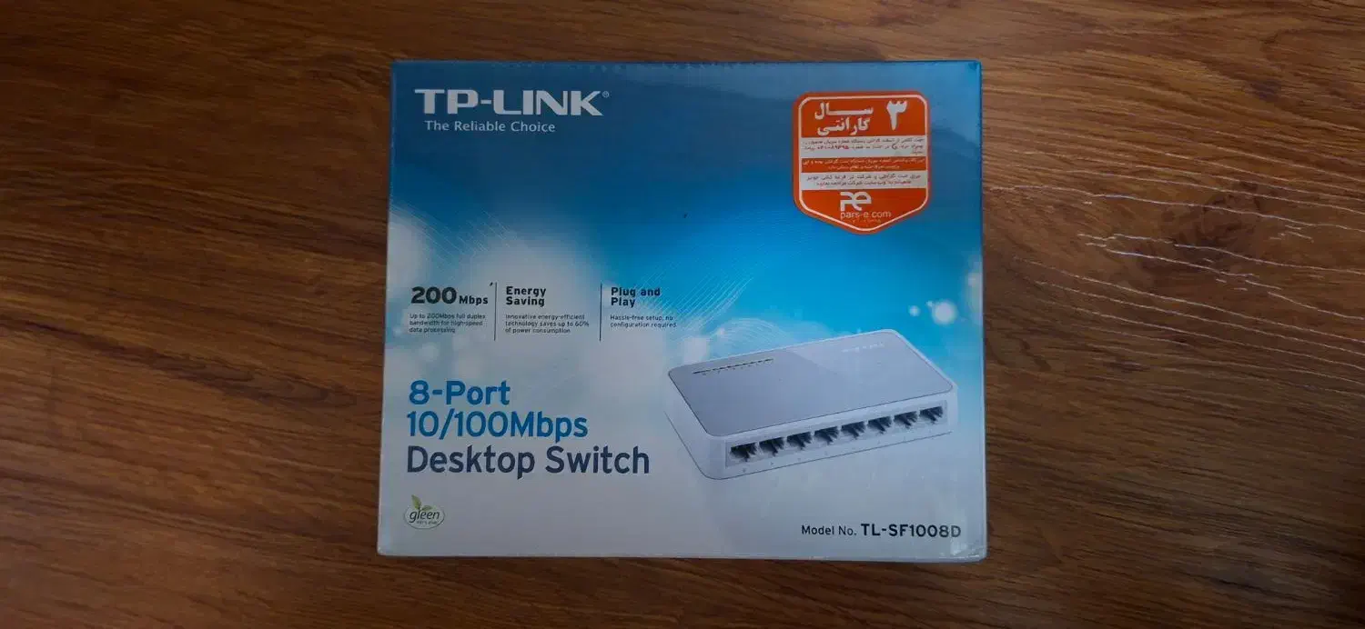 سوئیچ شبکه ۸ پورت Tp-link|مودم و تجهیزات شبکه|بندر انزلی, اطبا|دیوار