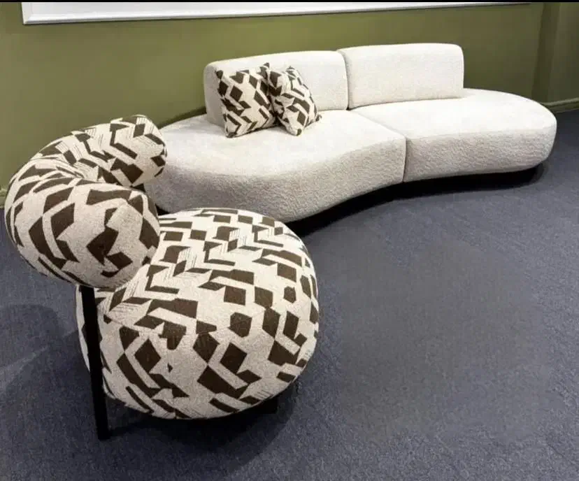 مبل راحتی مدل لوبیایی مدرن//|مبلمان خانگی و میز عسلی|ساوه, |دیوار