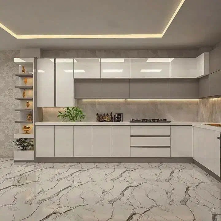 ساخت و نصب کابینت هایگلاس با بهترین قیمت و کیفیت|مصالح و تجهیزات ساختمان|پرند, فاز ۲|دیوار