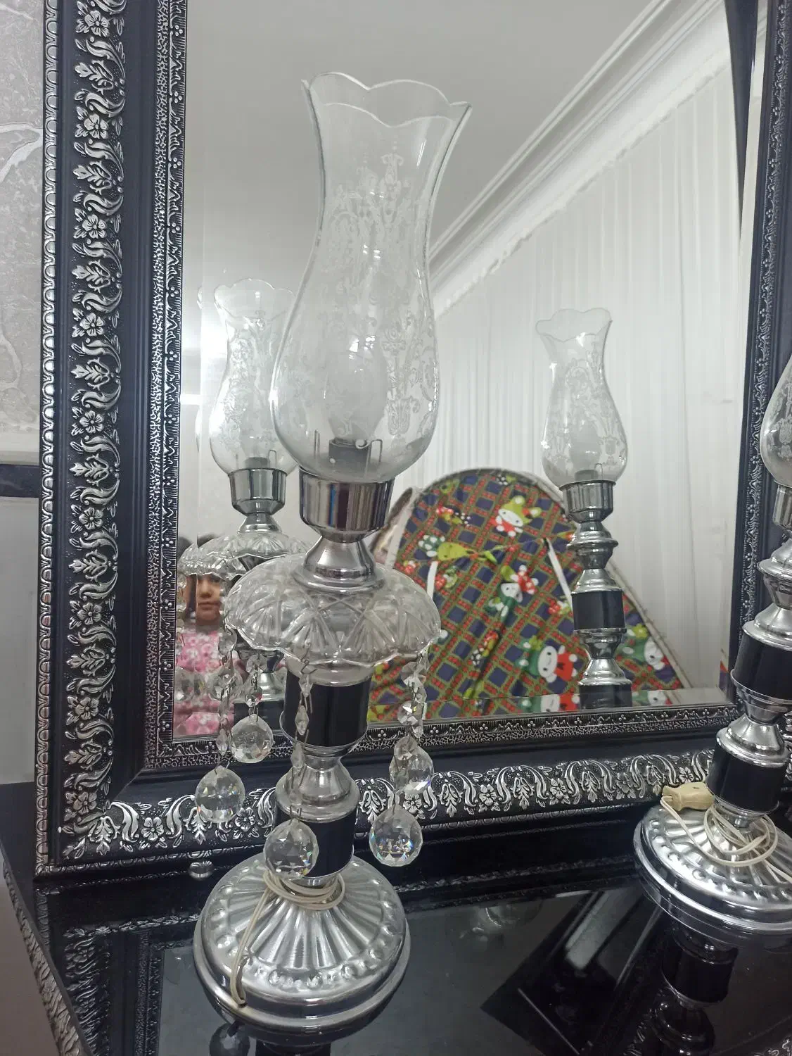 آینه و شمعدان|آینه|قم, حنیف نژاد|دیوار