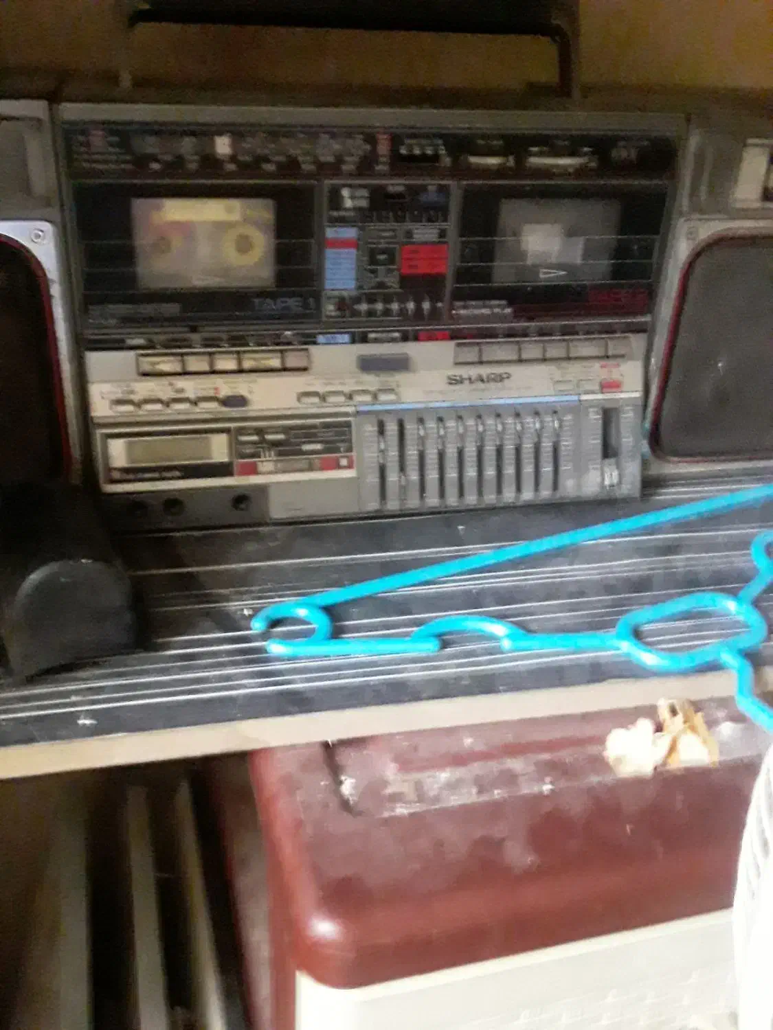 رادیو ضبط دو کاسته شارپ ژاپن اصل کلکسیونی|صوتی و تصویری|دماوند, گیلاوند|دیوار