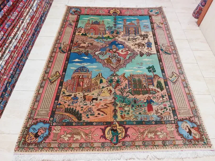 فرش ۸۰ ساله تبریز مدل ۴فصل|فرش|تهران, بازار|دیوار