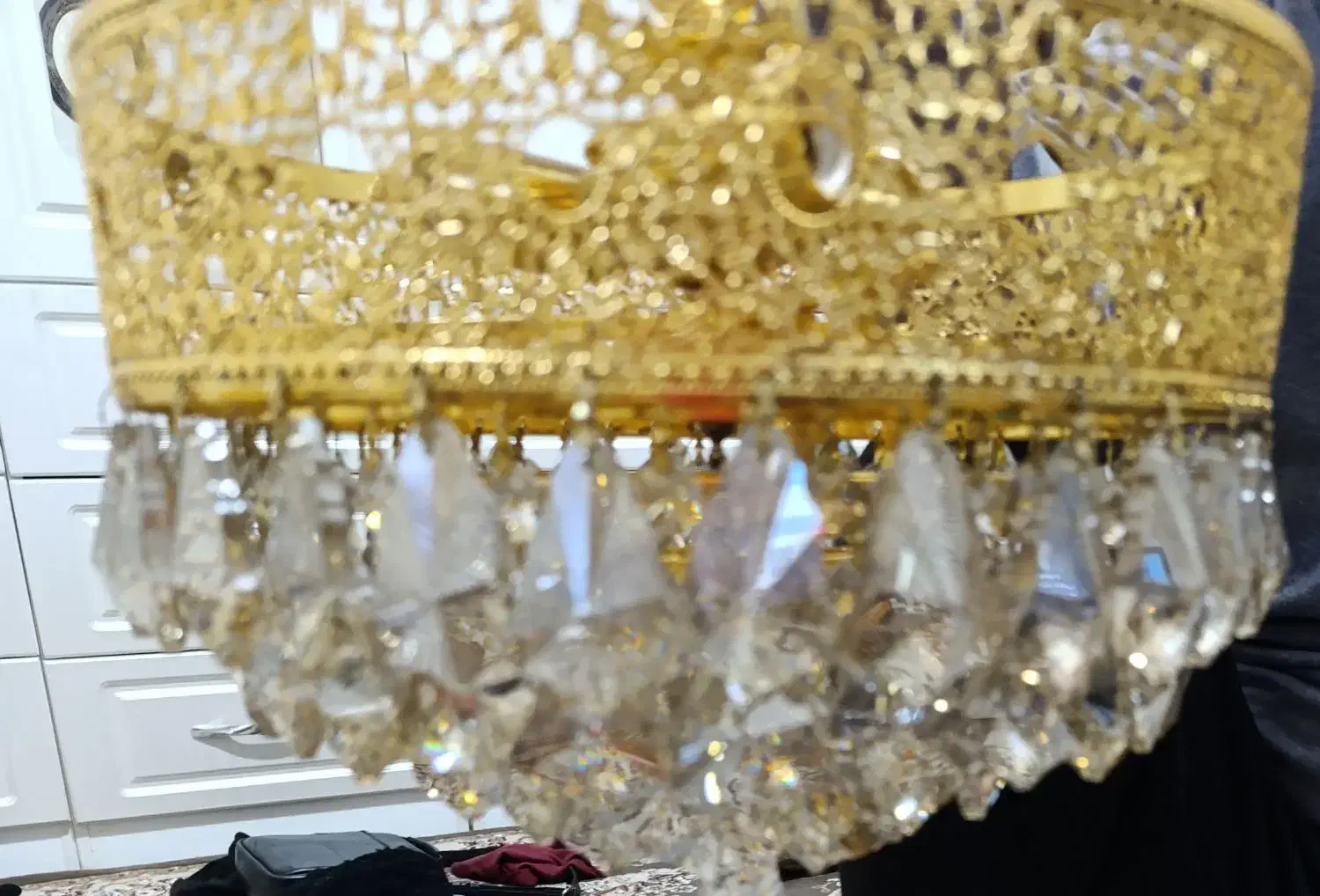 لوستر نونو رنگ ثابت بسیار شیک و خوشگل|لوستر و چراغ آویز|تهران, گلچین|دیوار