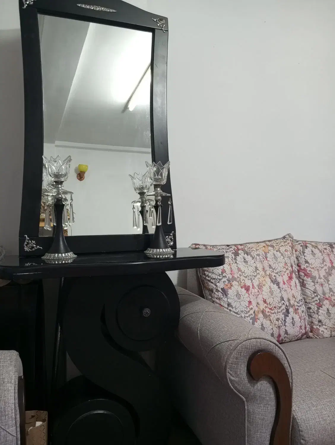 آینه شمعدان|بوفه، ویترین، کنسول|صومعهسرا, |دیوار