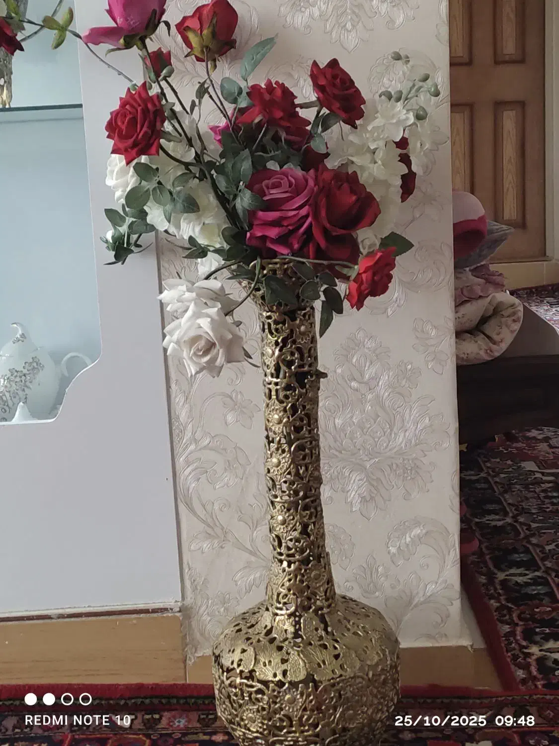 گلدان برنز|گل مصنوعی|مراغه, |دیوار