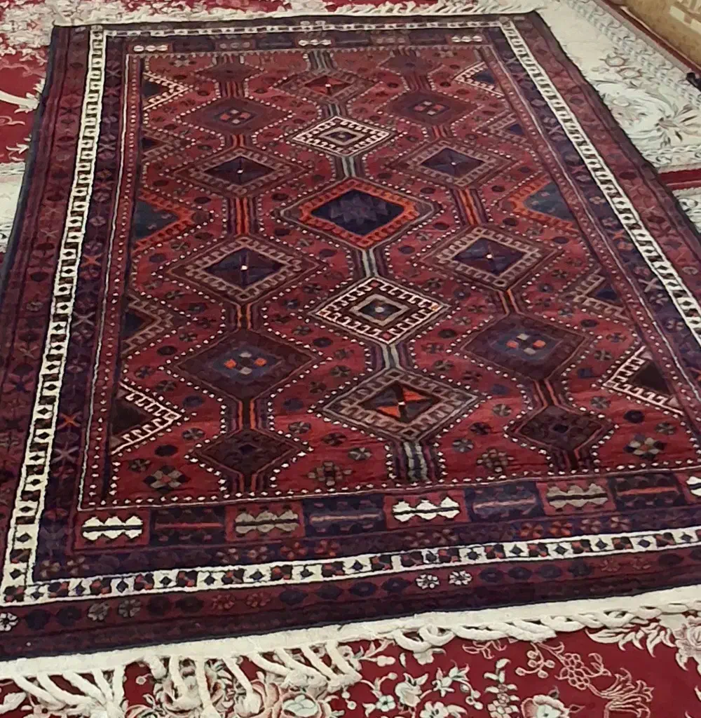 قالی بختیاری 2×1.5در حد نو دست باف 4متری|فرش|ناغان, |دیوار