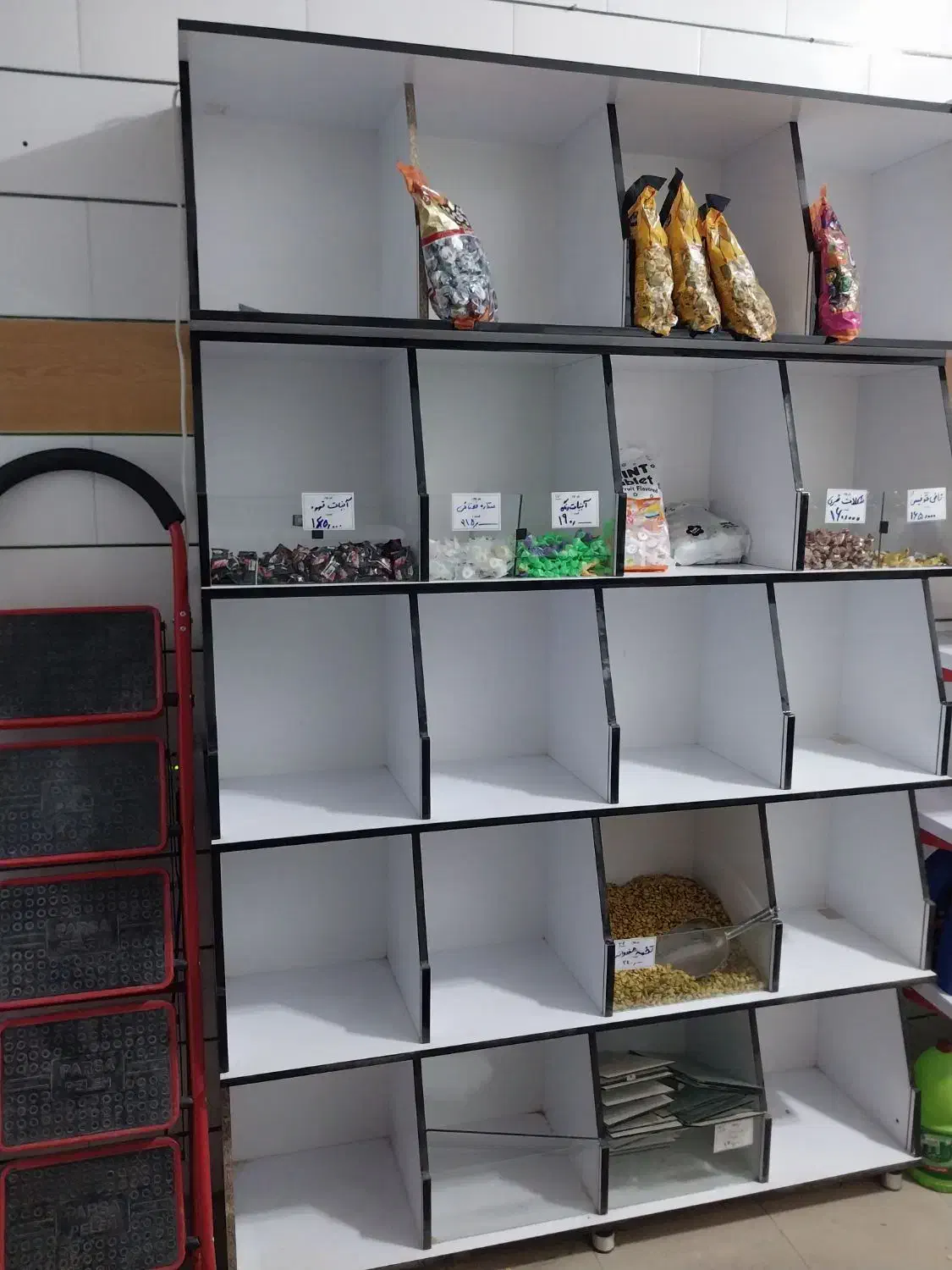 قفسه حبوبات|کتابخانه، شلف، قفسههای دیواری|لنجان, |دیوار