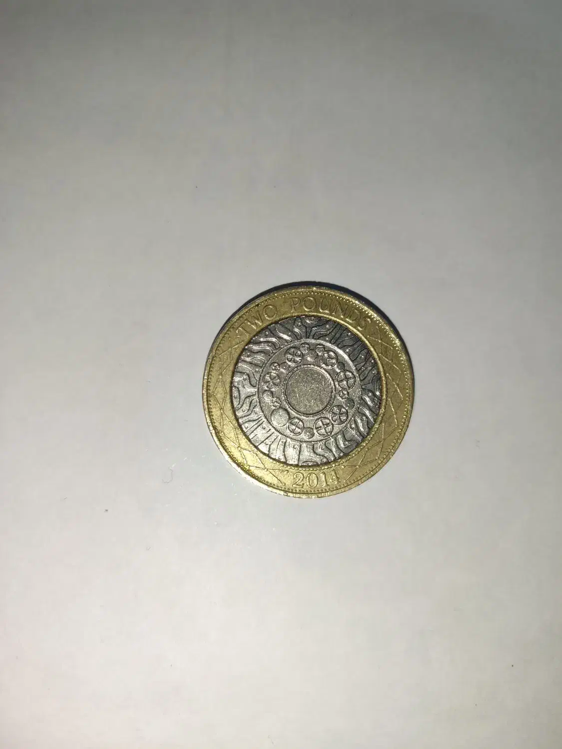 سکه دو پوند انگلیس|کلکسیون سکه، تمبر، اسکناس|جم, |دیوار