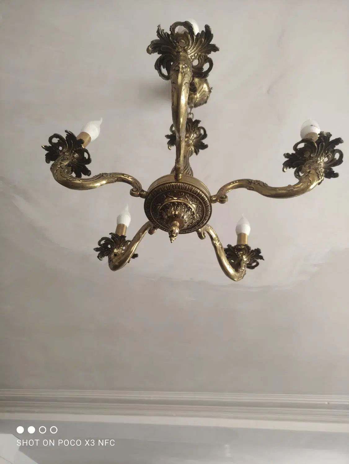 لوستر برنجی|لوستر و چراغ آویز|بجنورد, |دیوار