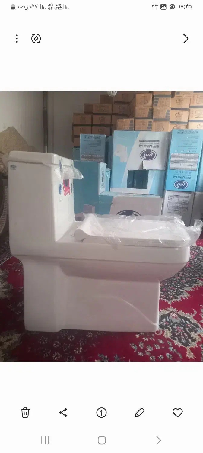 حراج توالت فرنگی  چینی کسری مدل کاسپین|لوازم سرویس بهداشتی|تبریز, |دیوار