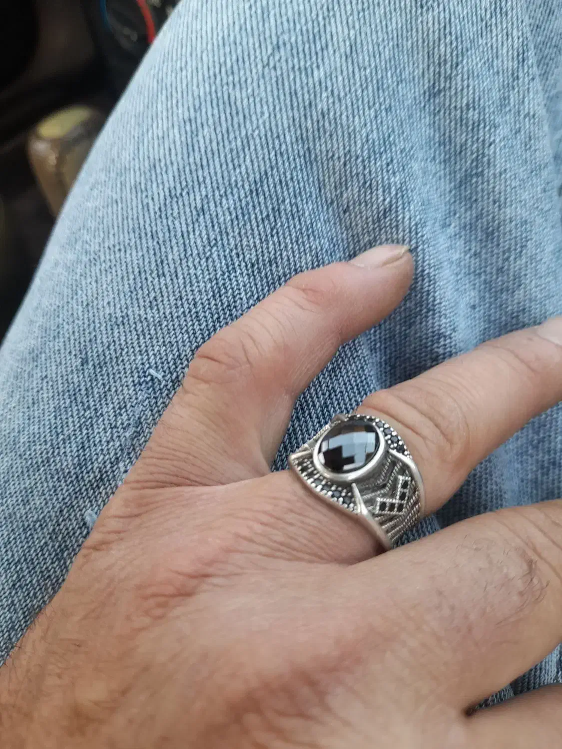 انگشتر نقره ترکیه ای (دانشجویی)|جواهرات|همدان, |دیوار