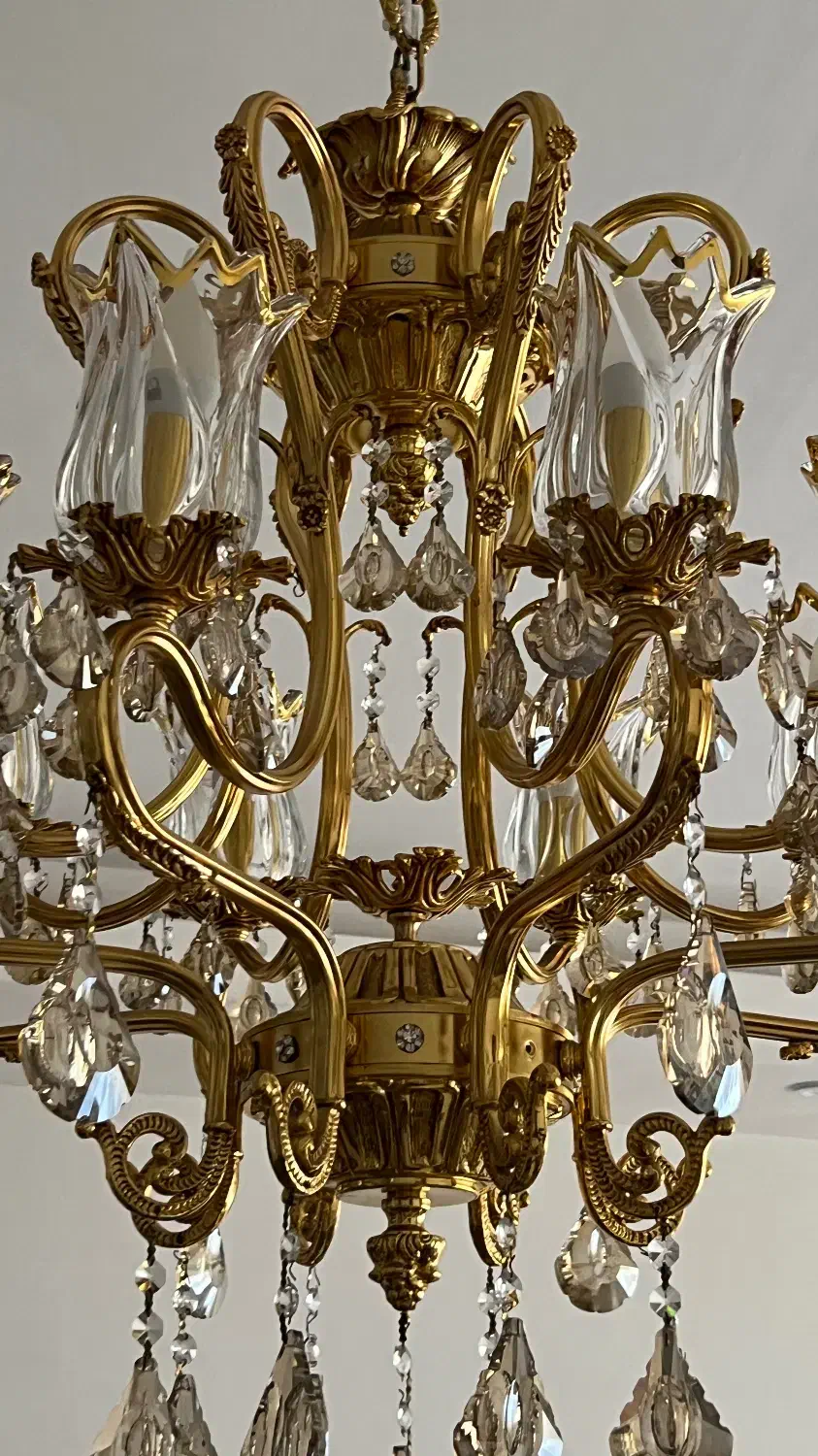 لوستر  آب طلا|لوستر و چراغ آویز|اسلام‌شهر, شهرک سالور|دیوار