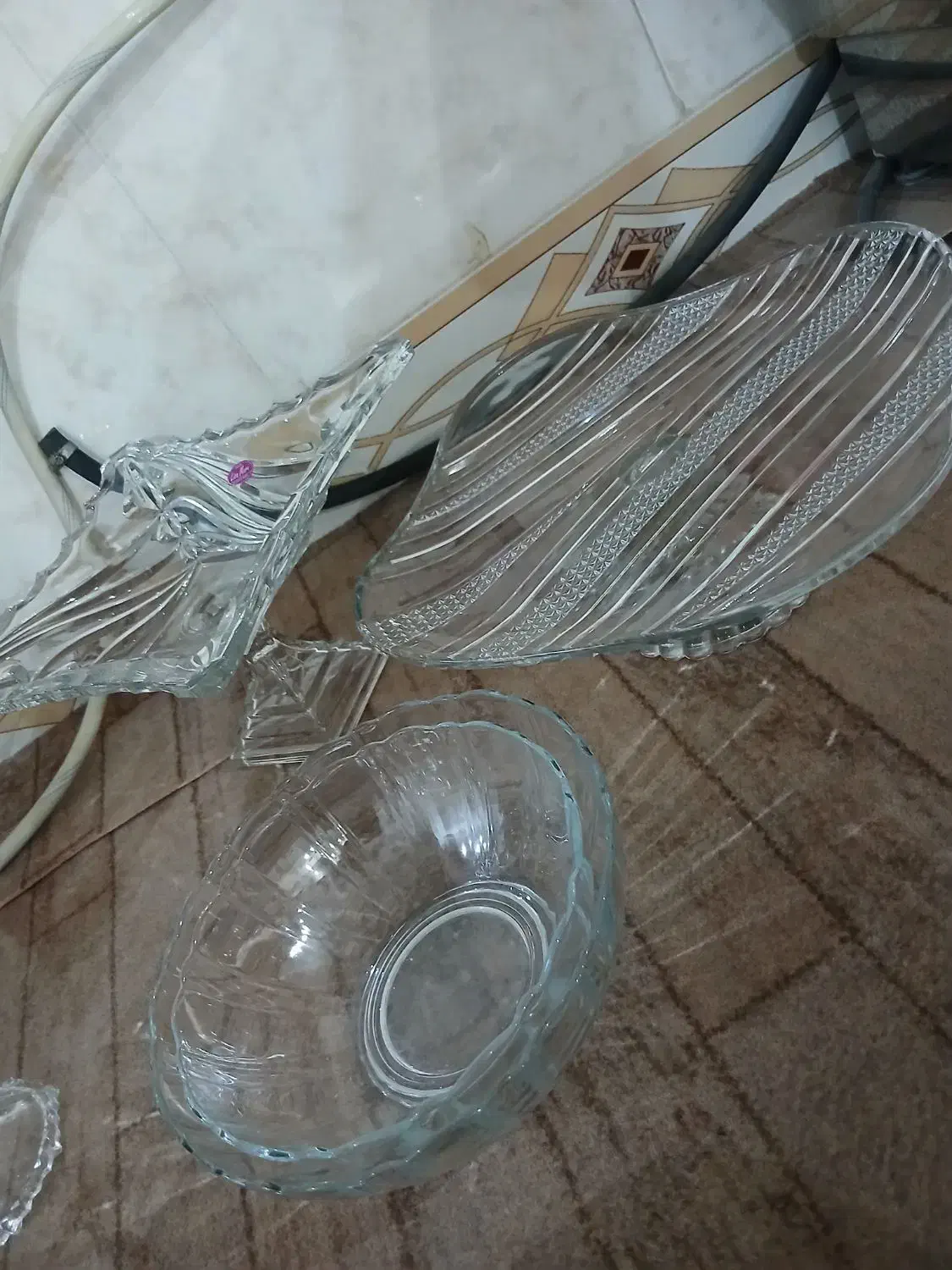 انواع اقسام بلور میوه خوری شیرینی خوری پارچ|ظروف سرو و پذیرایی|یزد, |دیوار