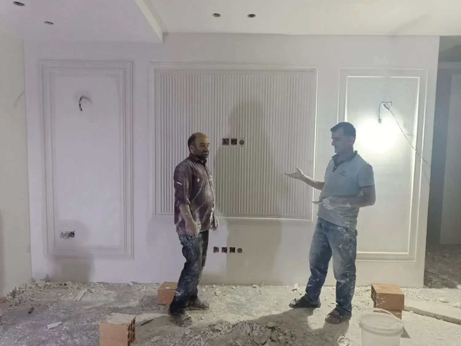 گچکاری گچ کاری تخریب بازسازی دیوارگچی بنایی|خدمات پیشه و مهارت|اسلامشهر, زرافشان|دیوار