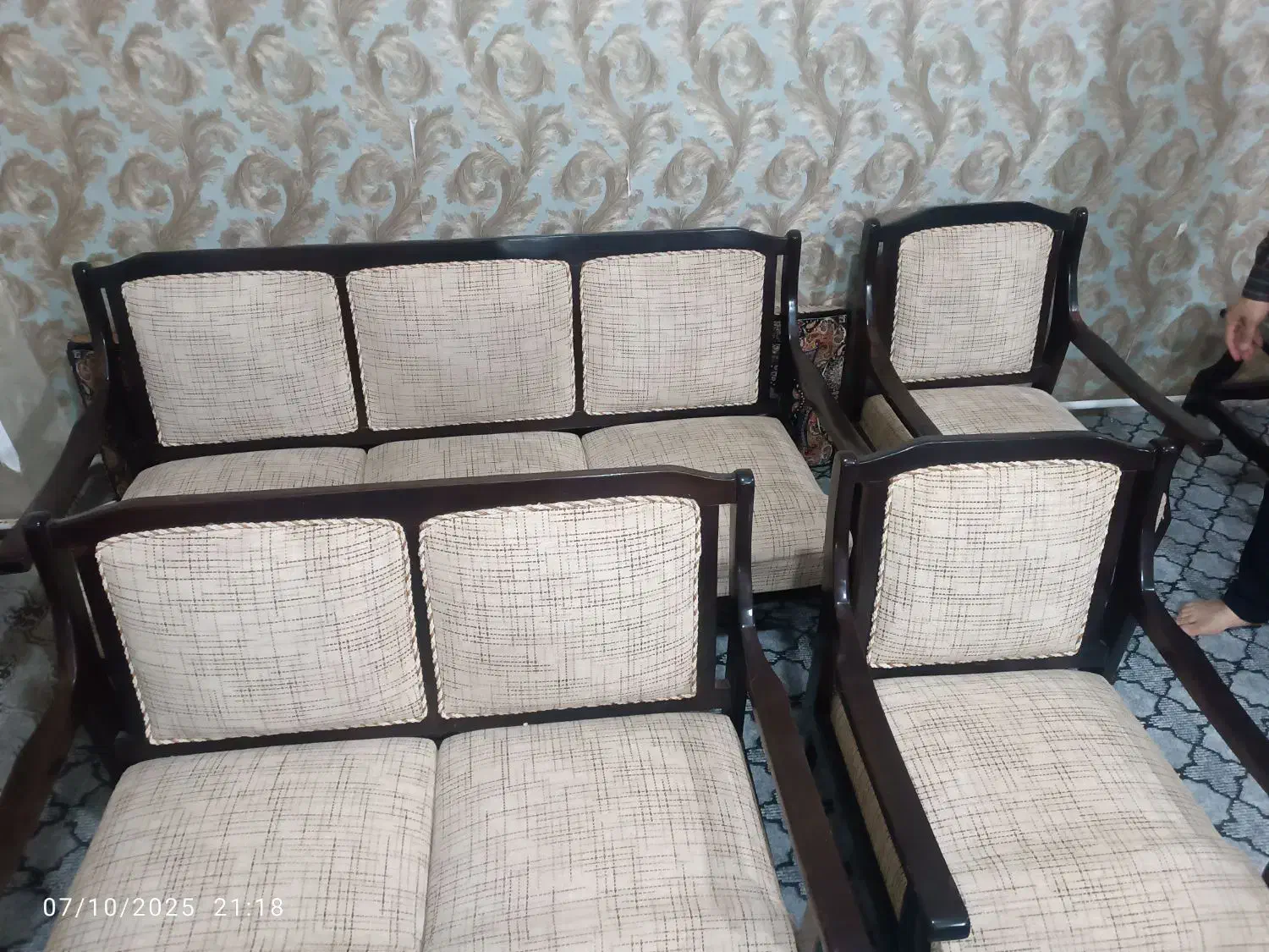 مبل چوبی کارکرده|مبلمان خانگی و میز عسلی|قیدار, |دیوار