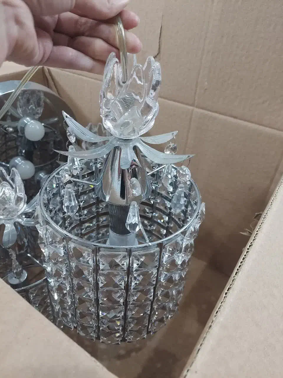 لوستر کریستال ۳ شاخه|لوستر و چراغ آویز|مشهد, امیر|دیوار