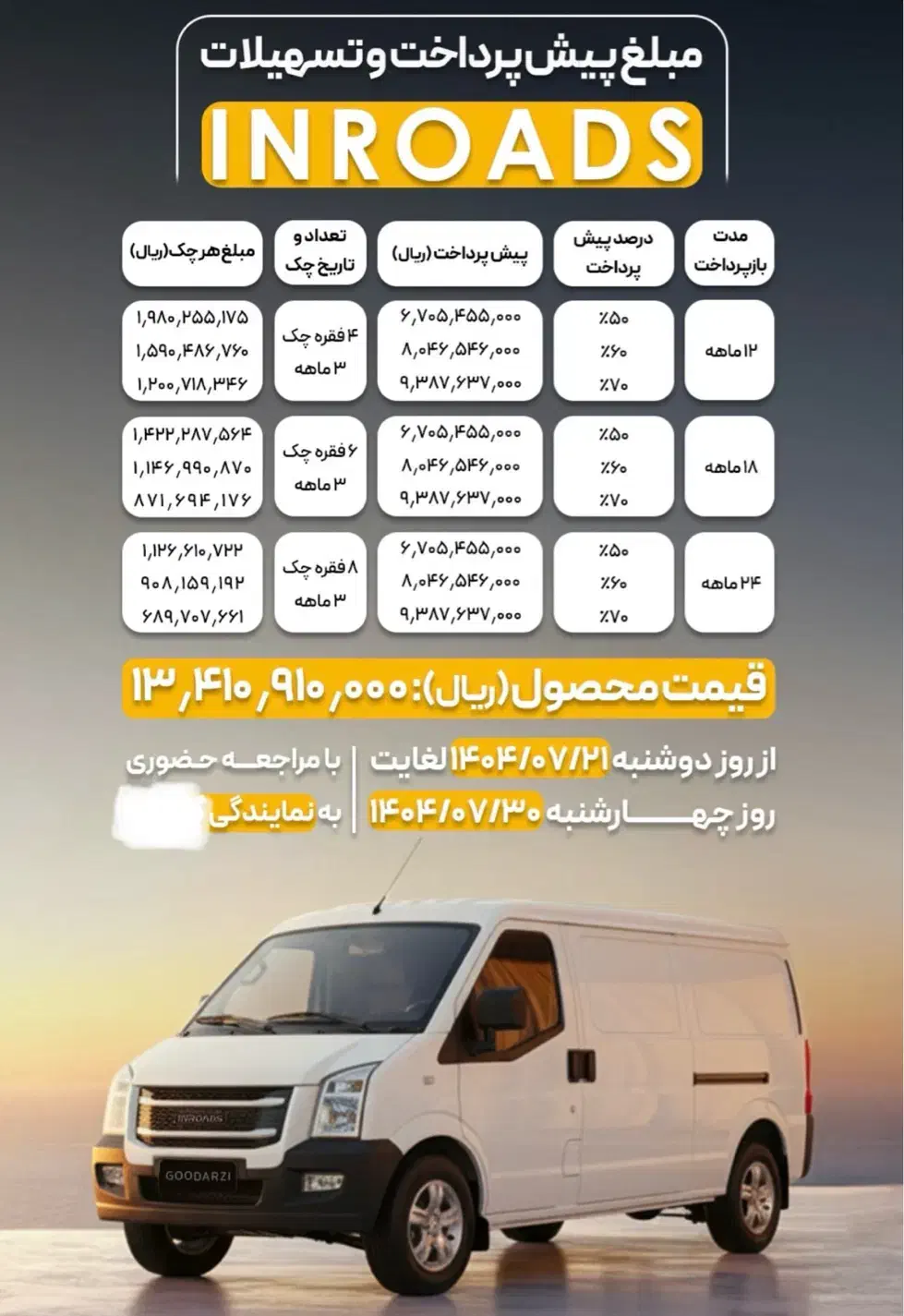 فروش نقد و اقساط ون اینرودز بهمن موتور (دو ساله)|خودرو سواری و وانت|یزد, |دیوار