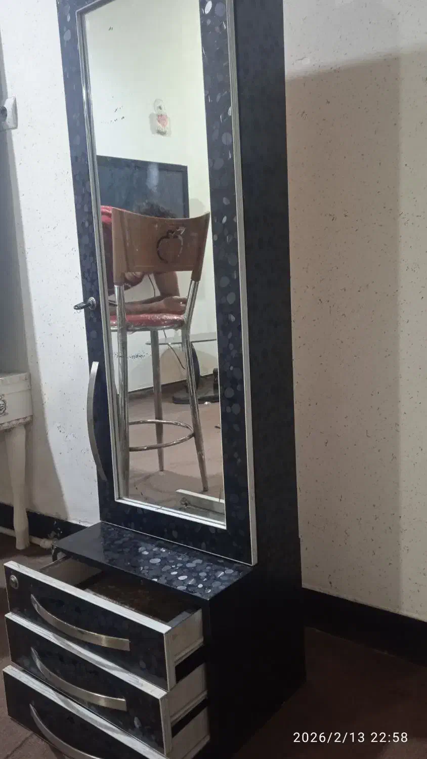 آینه قدی کشویی|جاکفشی، کمد، دراور|اهواز, شهرک برق|دیوار