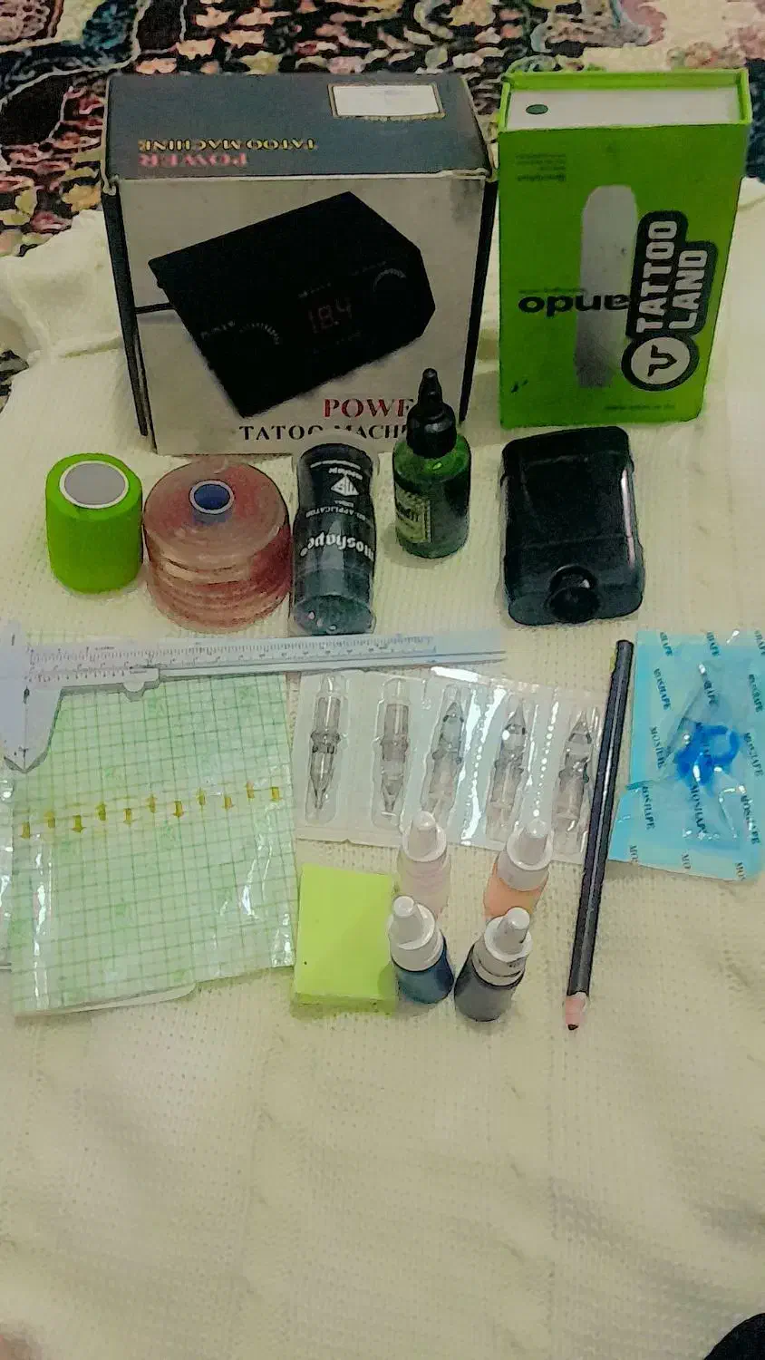 وسایل تتو صفر تا صد صورت و بدن|آرایشی، بهداشتی، درمانی|تربتحیدریه, کاشانی|دیوار