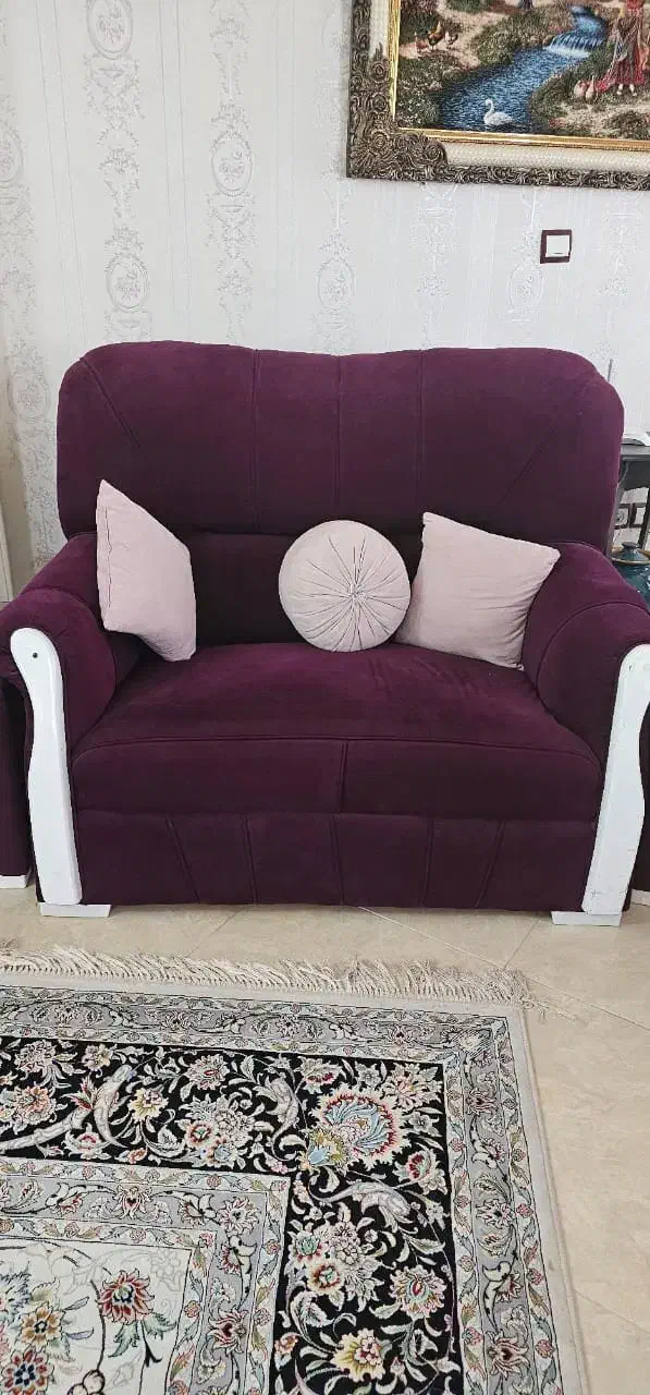 یک دست مبل 7نفره و یک دست میز نهار خوری 6نفره|مبلمان خانگی و میز عسلی|رستمآباد, |دیوار