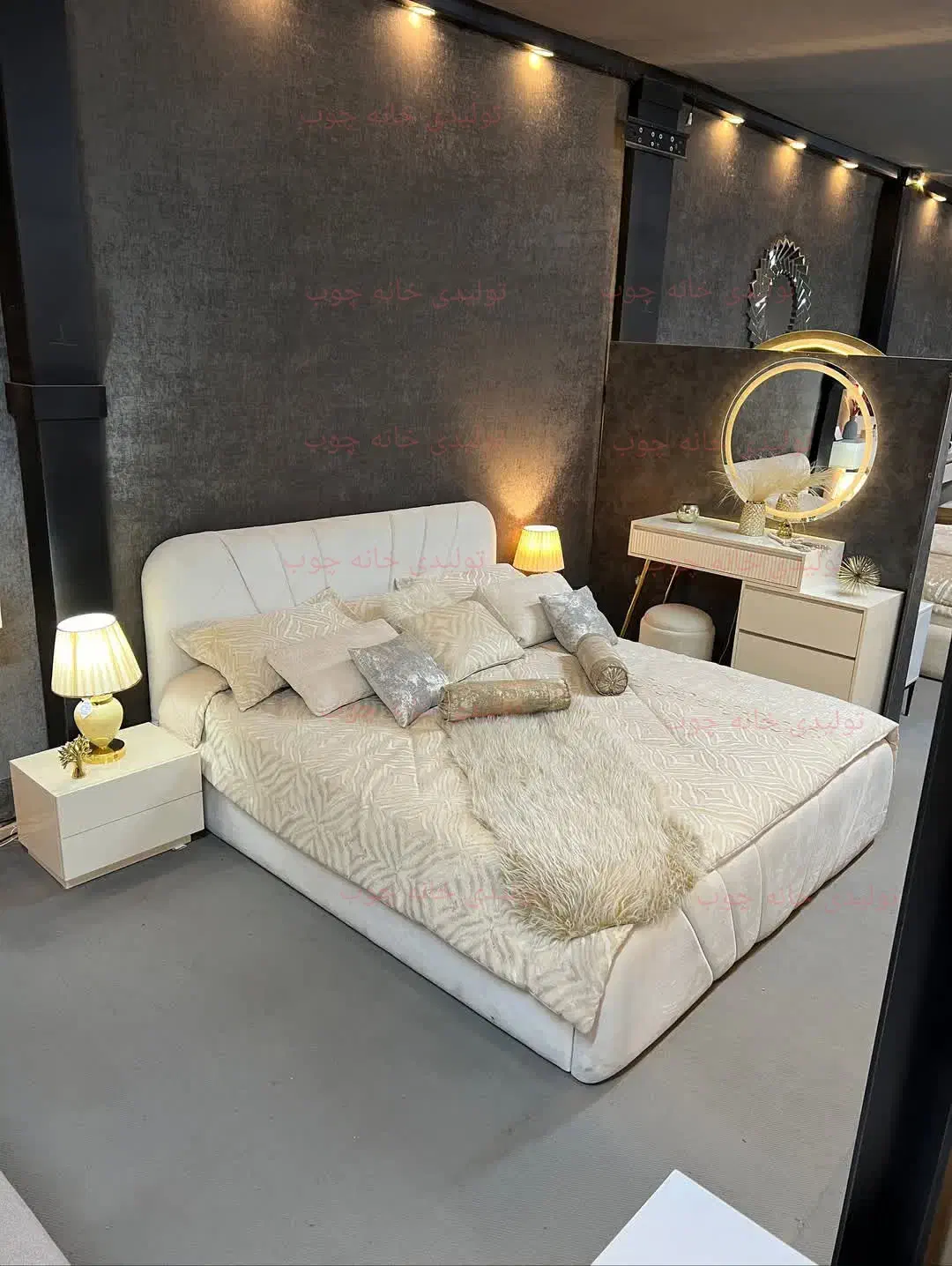 سرویس خواب مدل آنتیک gold کد(3663)|تخت و سرویس خواب|همدان, |دیوار